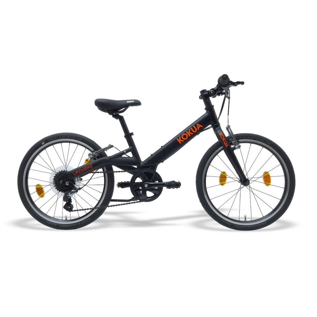 Bicicleta Kokua LiketoBike 20" Negra Naranja