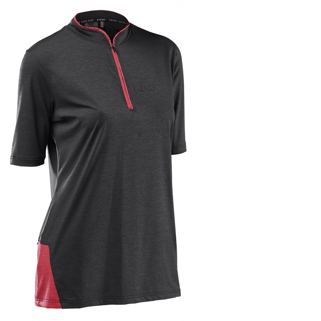 Camiseta m/c TRAIL WMN 2  Gris-Rojo