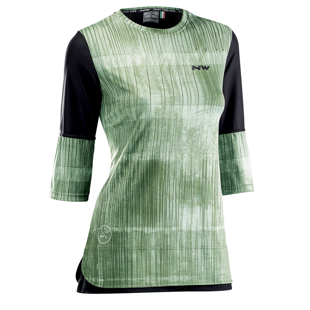 Maillots 3/4 EDGE WMN Verde Forest-Negro NORTHWAVE