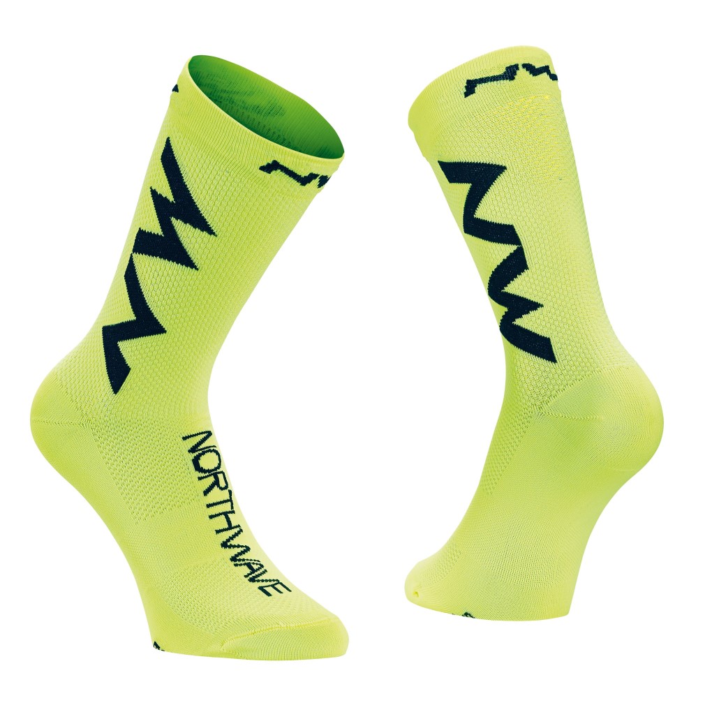 Calcetines EXTREME AIR Amarillo Fluo-Negro NORTHWAVE