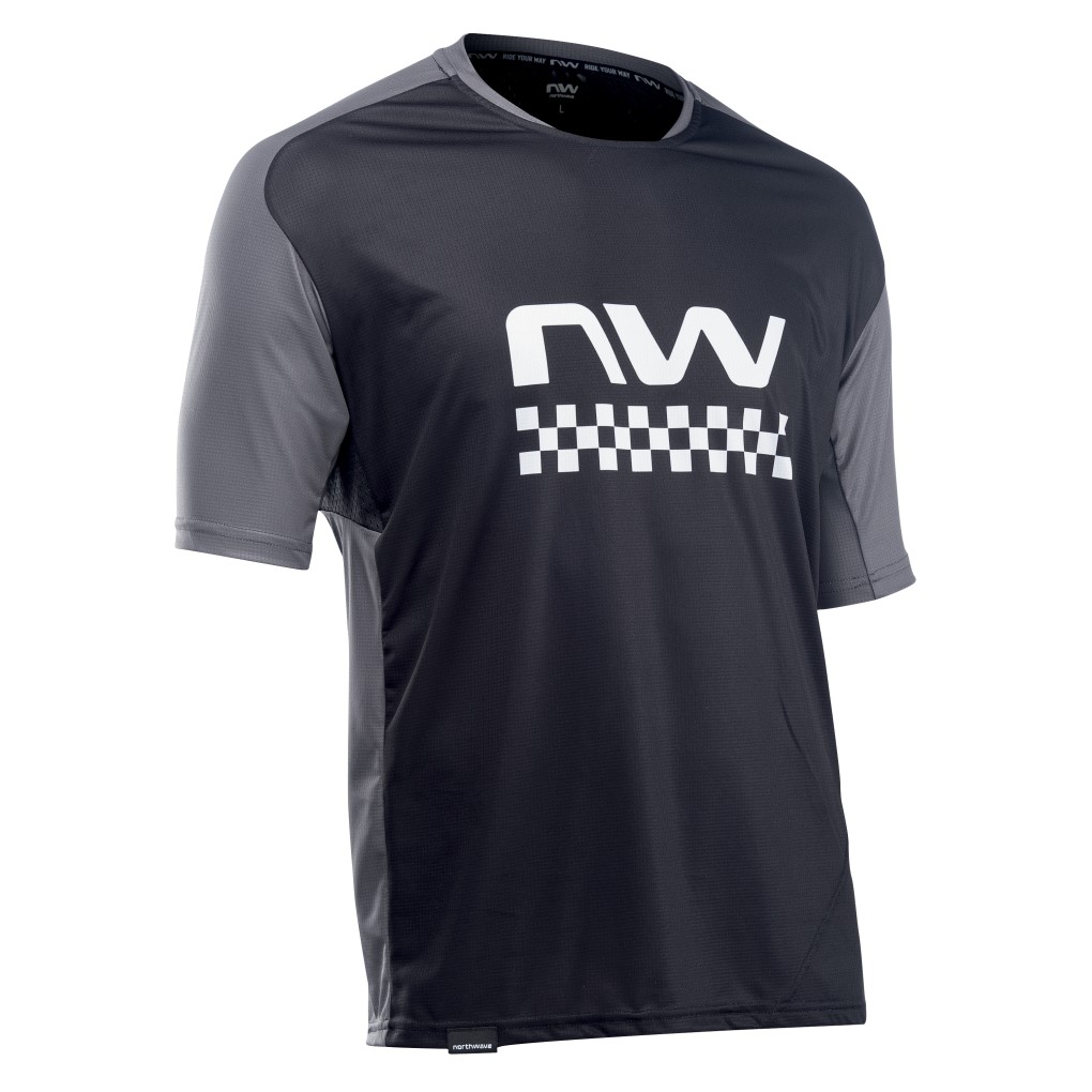 Maillot Northwave manga corta EDGE Negro-Gris Oscuro