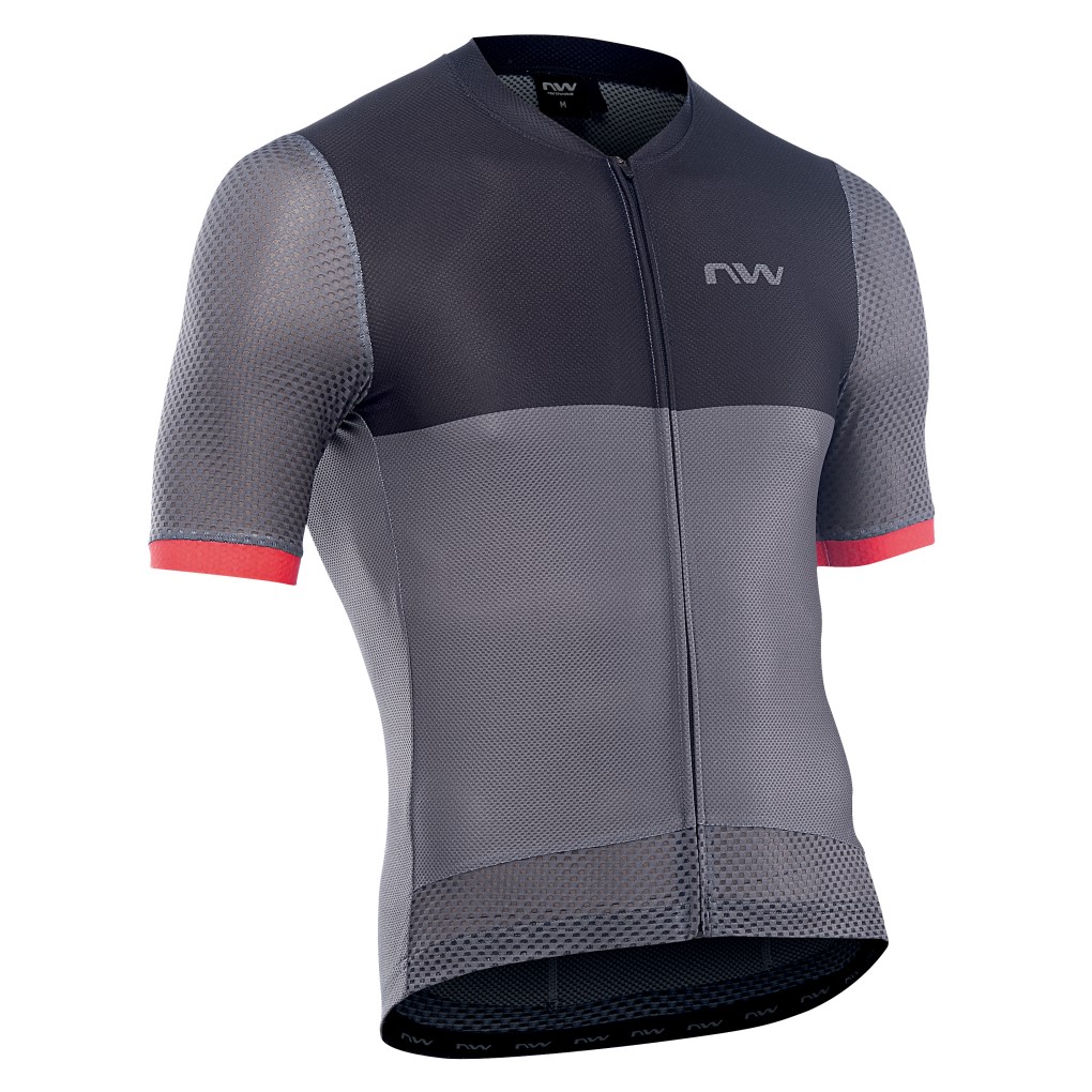 Maillot Northwave manga corta STORM AIR Gris Oscuro-Rojo