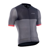 Maillot Northwave manga corta STORM AIR Gris Oscuro-Rojo