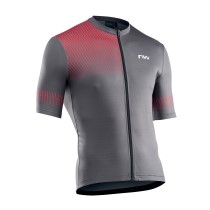 Maillot Northwave manga corta ORIGIN Gris-Rojo