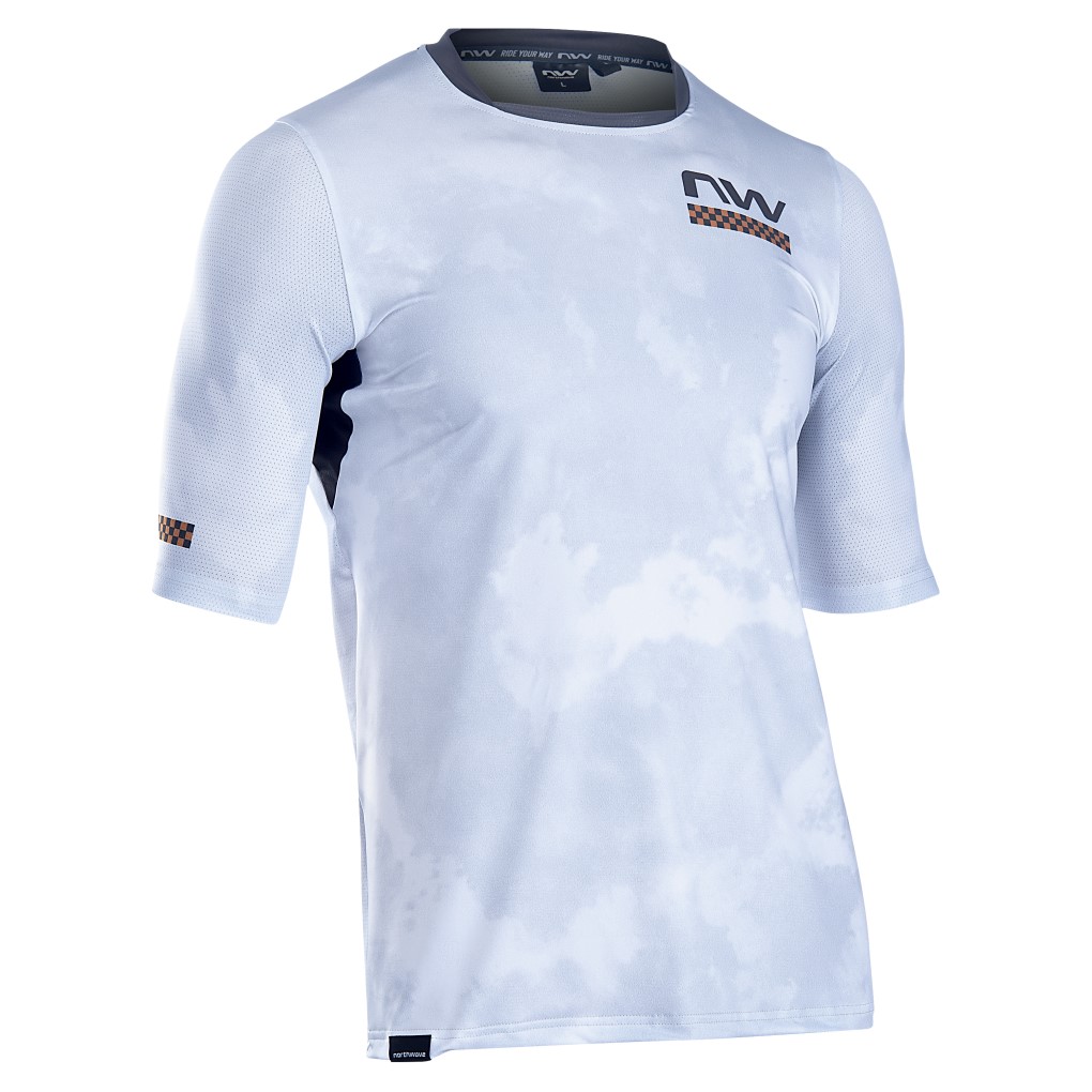 Maillot Northwave manga corta BOMB Blanco-Dorado