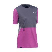 Maillot Northwave manga corta XTRAIL 2 WOMAN Gris Oscuro-Rosa