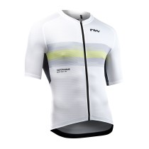 Maillot Northwave manga corta FORCE EVO Blanco-Amarillo