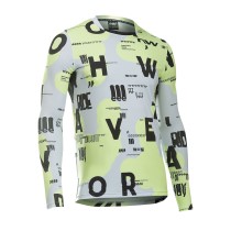 Maillot Northwave manga larga BOMB TYPE Amarillo-Gris Claro