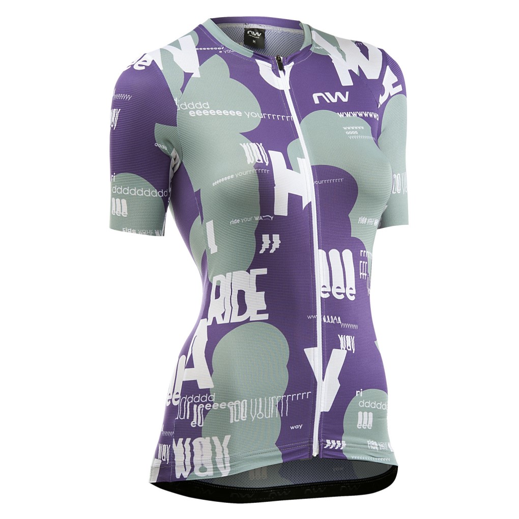 Maillot Northwave manga corta BLADE TYPE WOMAN Sage-Morado Oscuro