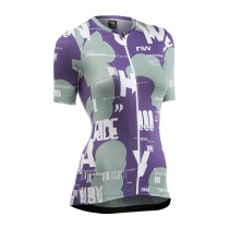 Maillot Northwave manga corta BLADE TYPE WOMAN Sage-Morado Oscuro
