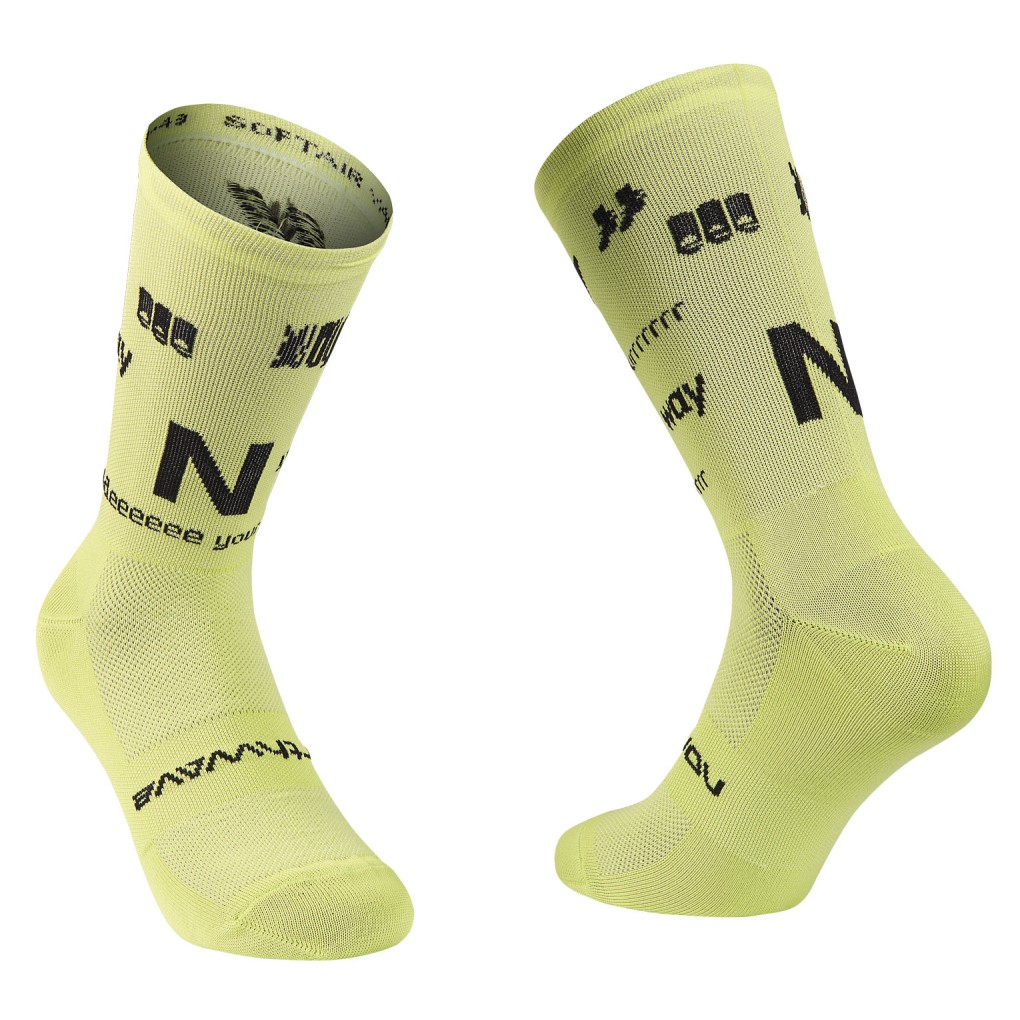 Calcetn Northwave TYPE Amarillo-Negro