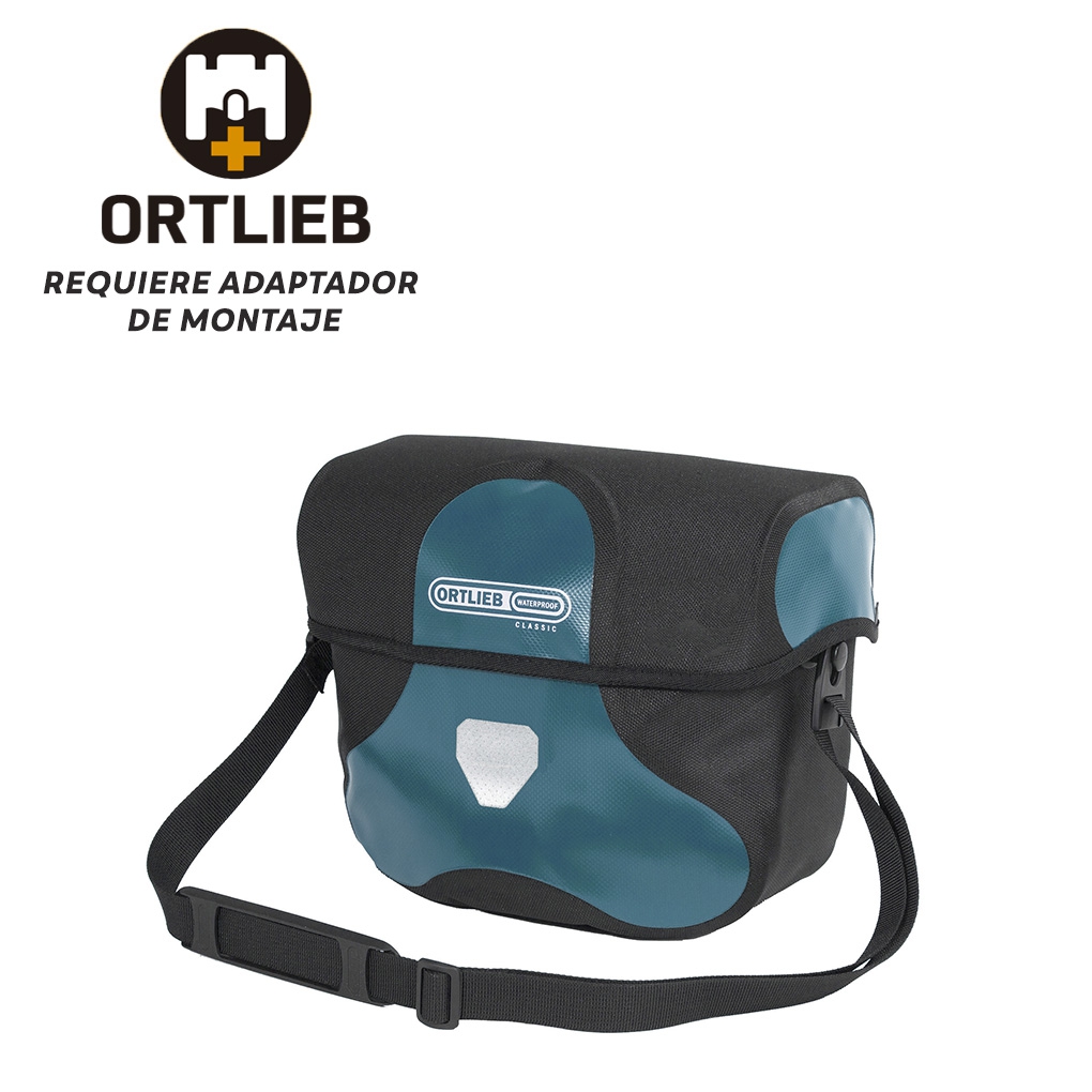 Bolsa Manillar Ortlieb Ultimate Six Classic Sin Adaptador 7L Petrol Negro