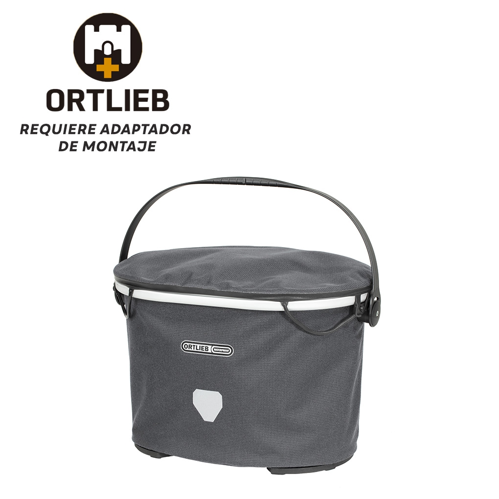 Cesta Manillar Ortlieb UpTown Urban 17,5L Sin Adaptador Pimienta