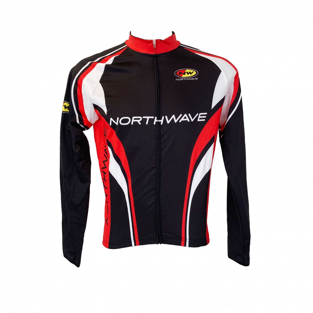 Maillot m/l Pro WINTER. Cremallera Total Rojo-Negro