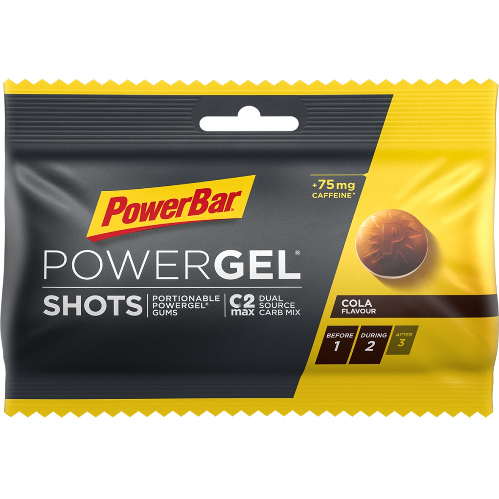 PowerBar PowerGel Shots Cola Cafeína 24 unidades