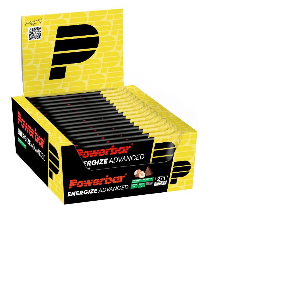 Barrita PowerBar Energize Advanced Choco Avellana 15 unidades