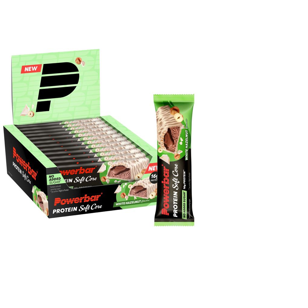 PowerBar Protein Soft Core Chocolate blanco y Avellanas 12u.