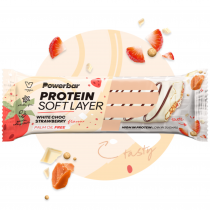 Barrita Powerbar Protein Soft Layer Chocolate Blanco Fresa 1 unidad