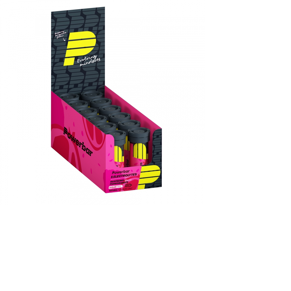 PowerBar Tubo 5 Electrolitos Frambuesa Granada 12 unidades