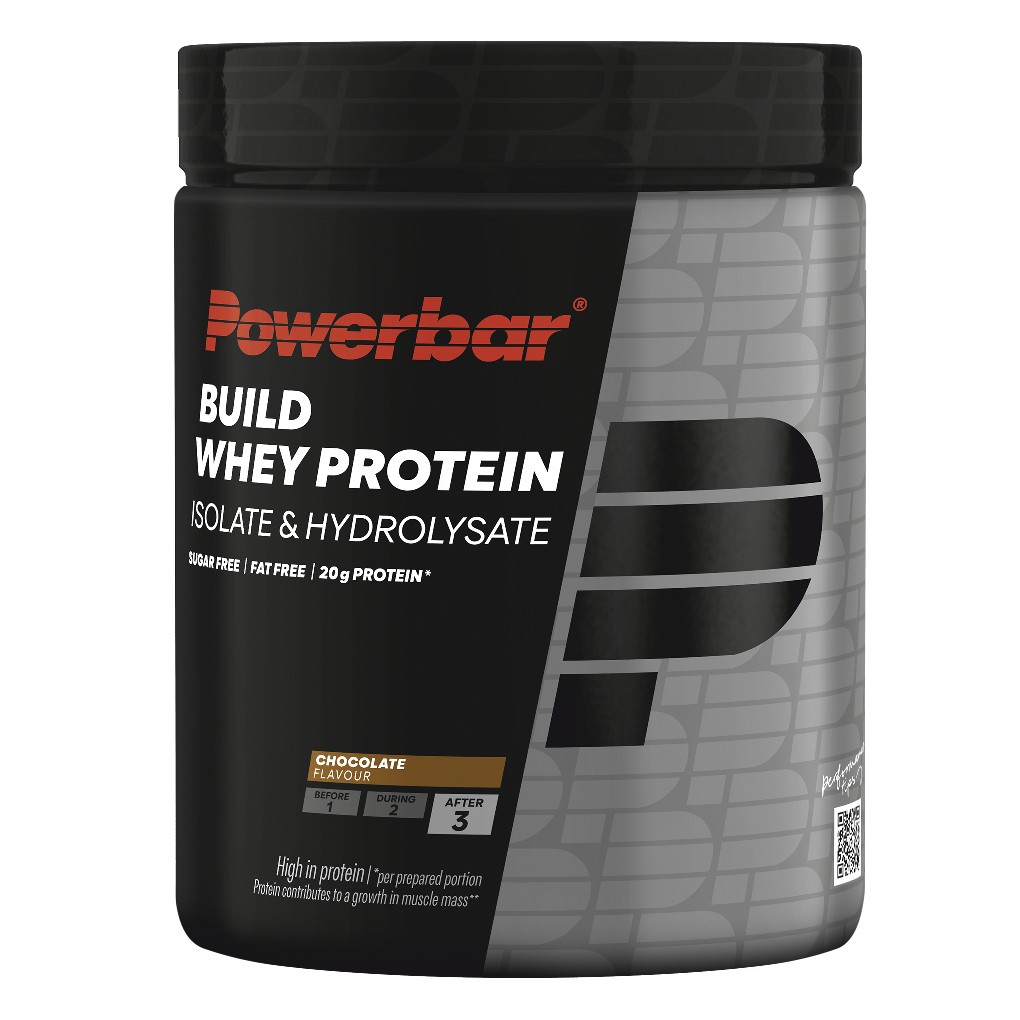 PowerBar Bote Protena en Polvo Build Whey Isolate Black Line Chocolate 550gr