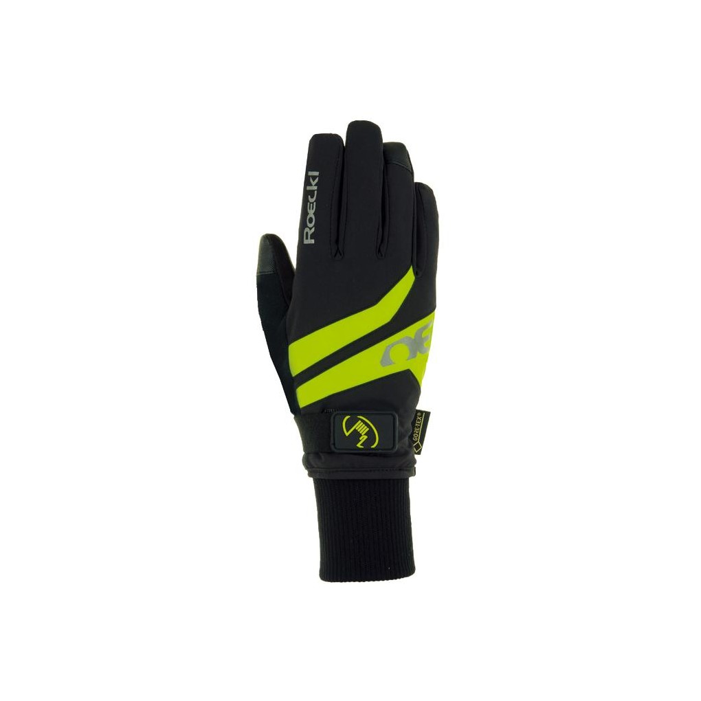 Guantes Roeckl Rocca GTX Waterproof Negro-Amarillo