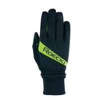 Guantes Roeckl Rofan Windproof Negro-Amarillo