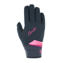 Guante Roeckl Waldau 2 Ladies Negro-Rosa