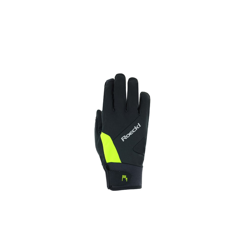 Guante Roeckl Reichenthal 2 Jr. Kids Negro-Amarillo Fluo