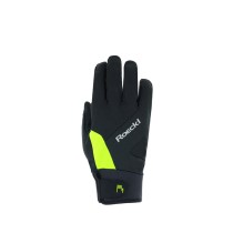 Guante Roeckl Reichenthal 2 Jr. Kids Negro-Amarillo Fluo