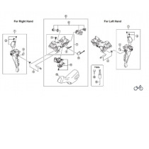 UNIDAD DE TAPA IZQUIERDA SHIMANO ST-6800