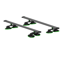PRO CROSSBAR ROOF RACK BLACK TREEFROG 8 VENTOSAS