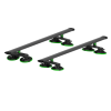 Pro CrossBar Roof Rack Black Treefrog 8 ventosas
