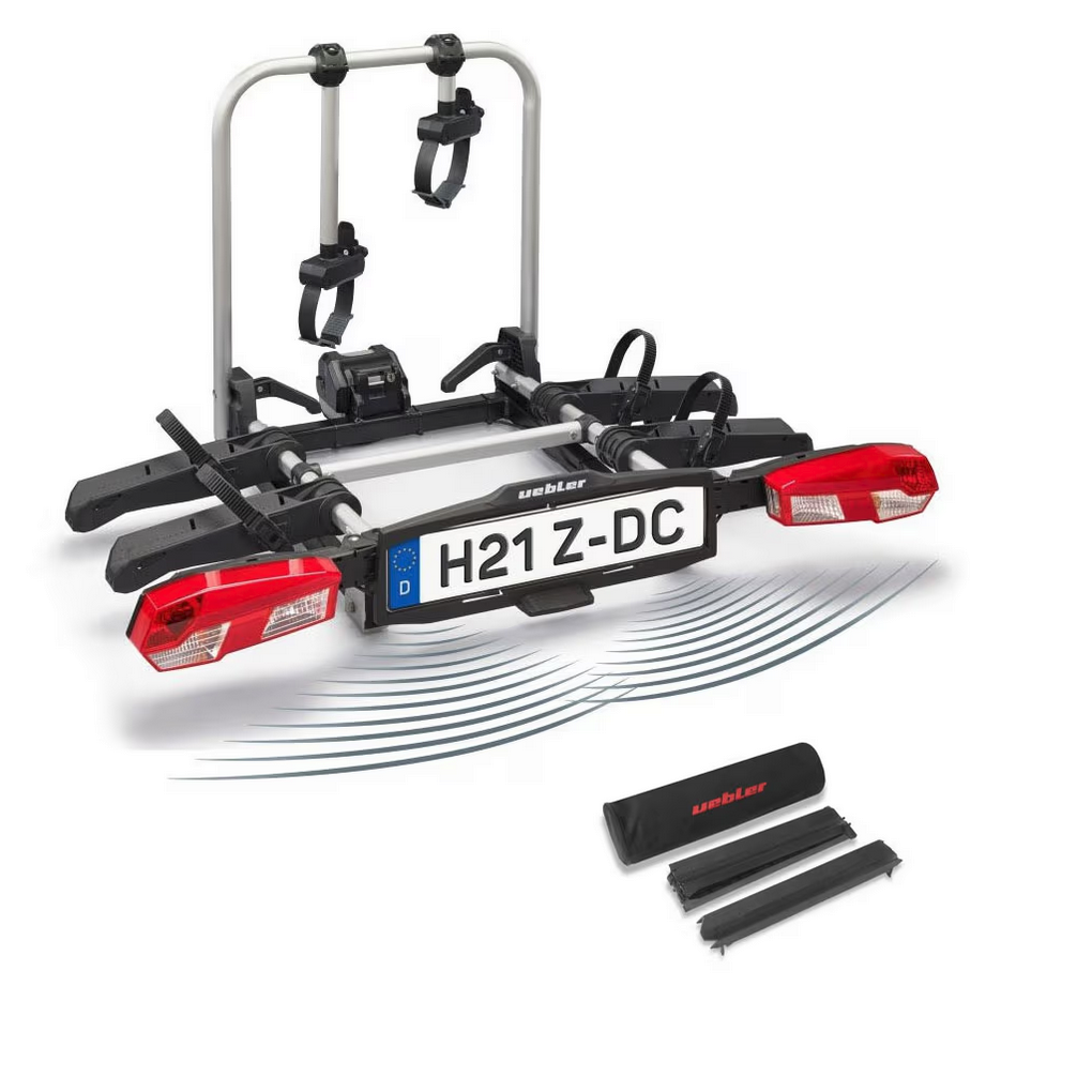 Portabicicletas Plegable Uebler H21 Z con control de distancia para 2 Bicicletas 90�