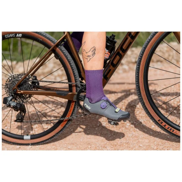 Zapatillas Northwave RAZER WMN XC-Gravel Gris Oscuro-Morado Oscuro