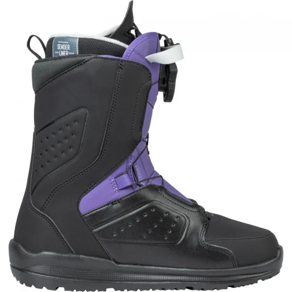 Botas DAHLIA SPIN Negro-Púrpura
