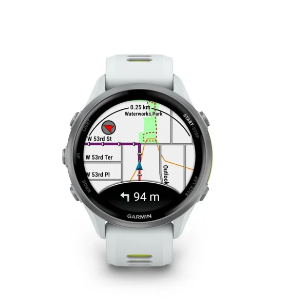 Garmin Forerunner 970 Titanio Blanco-Amarillo
