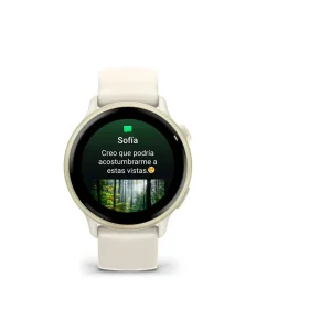 Garmin Vivoactive® 6 Oro lunar con correa hueso NEW