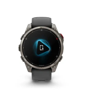 Garmin Fenix 8 Pro - 47mm Amoled Sapphire, titanio con correa de silicona en negro/gris