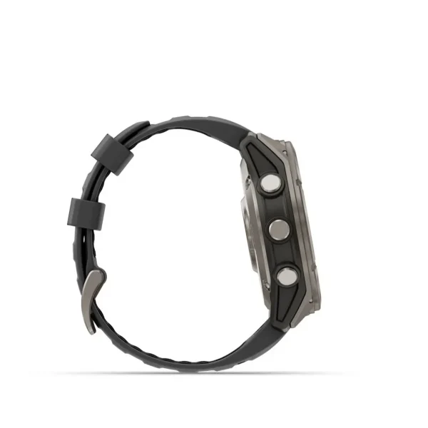 Garmin Fenix 8 Pro - 51mm Amoled Sapphire, Titanio con correa de silicona en negro/gris