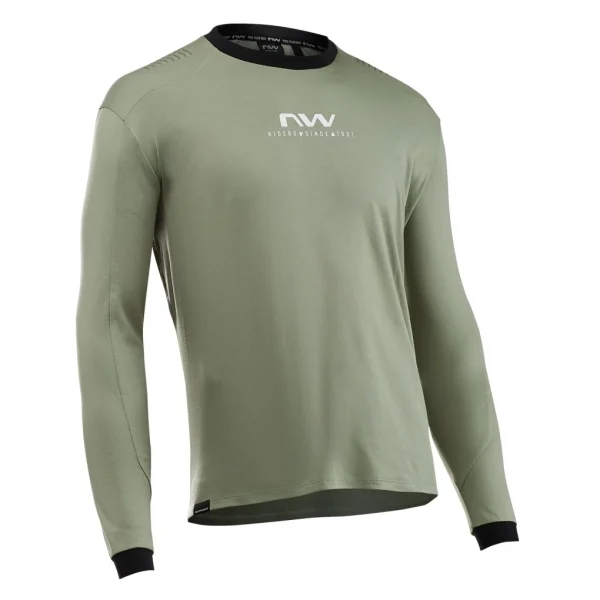 Maillot m/l Northwave SHARP Verde Cottage-Blanco