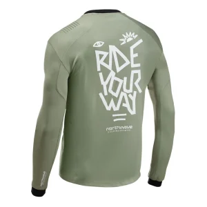 Maillot m/l Northwave SHARP Verde Cottage-Blanco