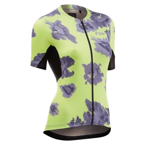 Maillot Northwave manga corta FORCE EVO WOMAN Amarillo-Morado Oscuro