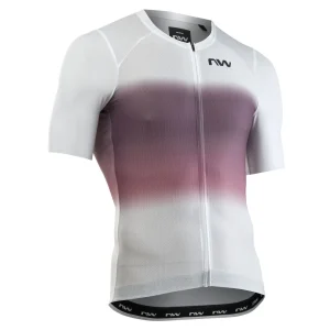 Maillot Northwave m/c BLADE AIR Blanco-Malva