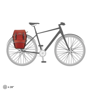Alforjas Ortlieb BIKE-PACKER PLUS QL2.1 PAR (2x)21L Salsa-dark chili