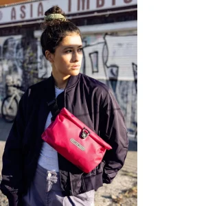 Bolsa Manillar Orltieb Velo Sling Flex Cyber Bandolera 2,5l. Rosa Fluo