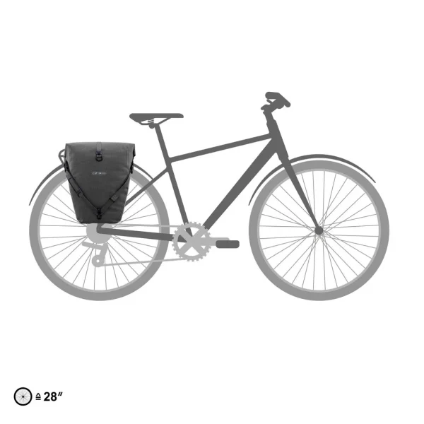 Alforja Ortlieb BackRoller Urban QL3.1 Individual 20L sin kit de montaje Pimienta