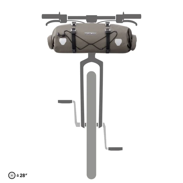 Bolsa Manillar Ortlieb HANDLEBAR-PACK FLEX 15L Marrón