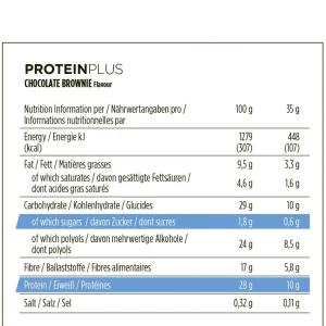 Barrita PowerBar ProteinPlus Low Sugar Choco Brownie 30 uni