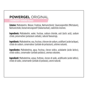 PowerBar PowerGel Fresa Banana 24 unidades