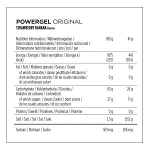 PowerBar PowerGel Fresa Banana 1 unidad suelta